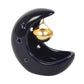 Blue Crescent Moon Hanging Oil Burner