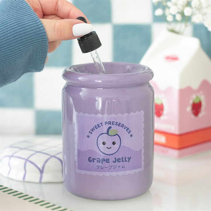 Grape Jelly Jar Oil Burner